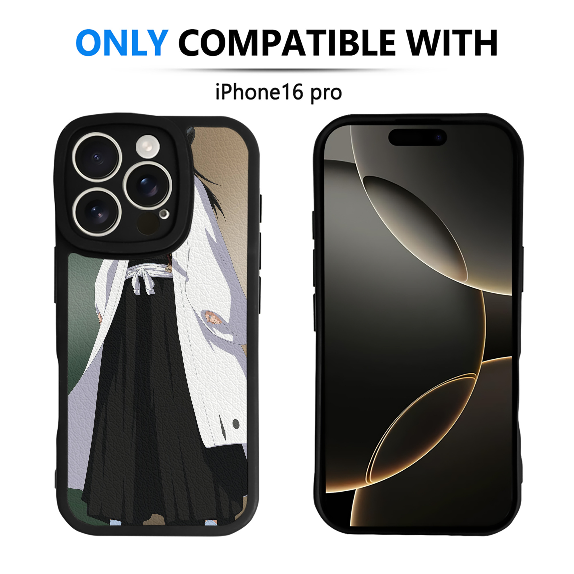 （画像用） ブリーチ BLEACH 【iPhone 16シリーズ対応】シリコンスマホケース（レザー調） 材質：シリコン